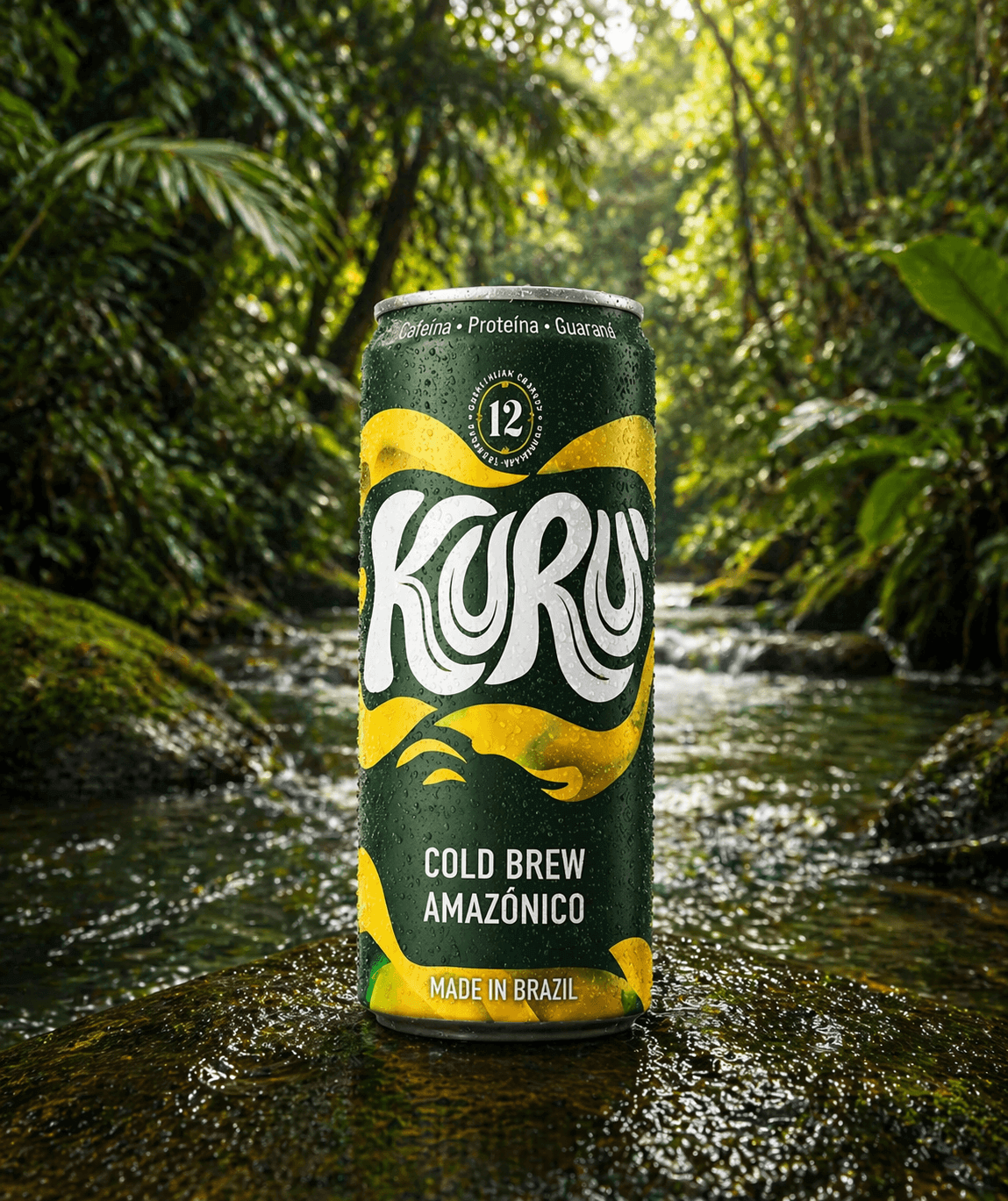 Rótulo KURU azul marinho