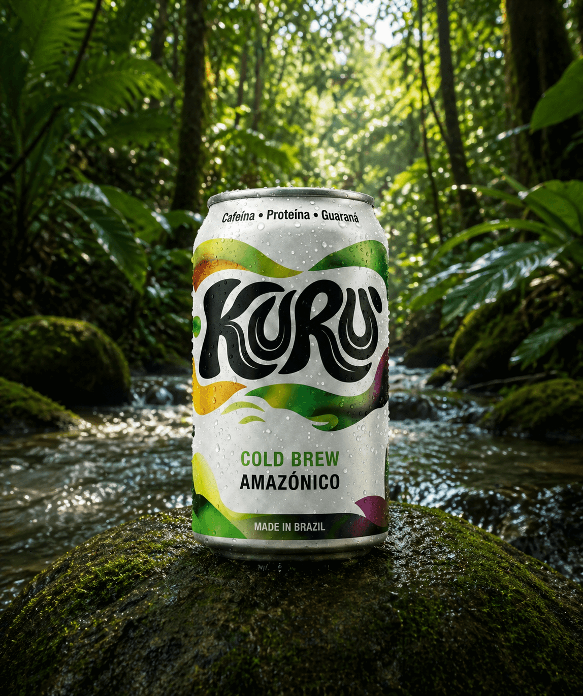 Rótulo KURU verde oliva